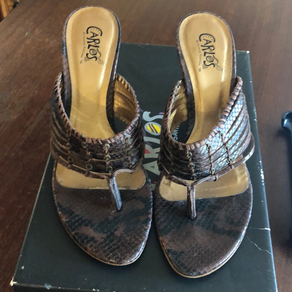 Carlos Santana Snakeskin Heels